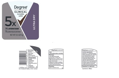Label (Degree Clinical Invisible Solid Ultra Dry 96h Antiperspirant Deodorant   Artwork)